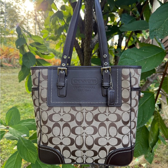 Coach Signature C small Tote Bag - Picture 1 of 15